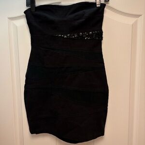 LaRok Black Bodycon Party Dress Size XS